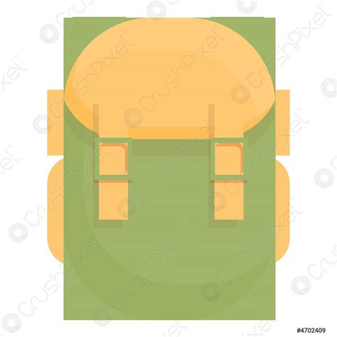 School Backpack Icon Cartoon Vector Bag Back Stock Vector 4702409