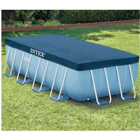 Intex bâche protection pour piscine rectangulaire tubulaire 4 x 2 m