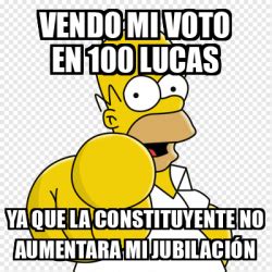 Meme Personalizado Vendo Mi Voto En Lucas Ya Que La Constituyente