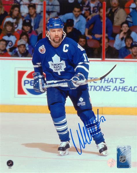 Lot Detail Wendel Clark Signed 8x10 Unframed Leafs