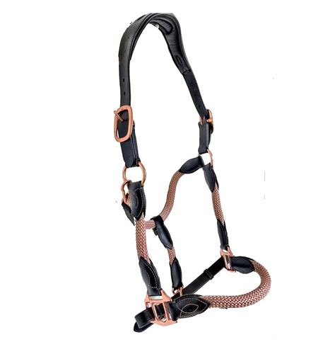 Rope And Leather Horse Halter Anatomic Leather Head Halter Leather Horse