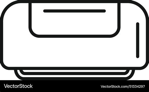 Minimalist Air Conditioner Line Icon Royalty Free Vector