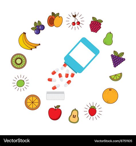 Vitamins And Supplements Design Royalty Free Vector Image