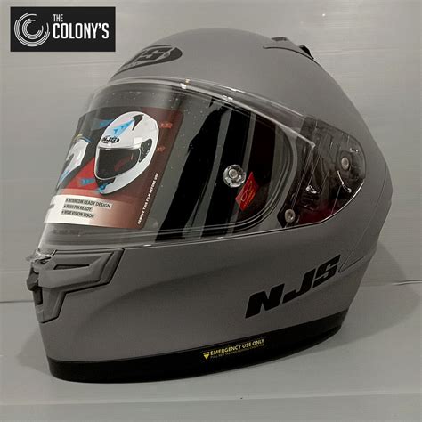 Jual HELM NJS ZX1R SOLID BLACK GLOSSY HELM NJS ZX 1R TERBARU ORIGINAL