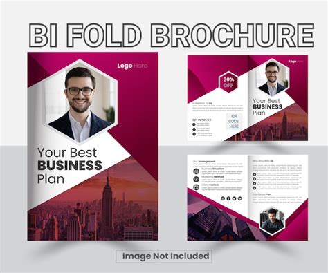 Premium Vector Bi Fold Brochure Design Template Vector File Design