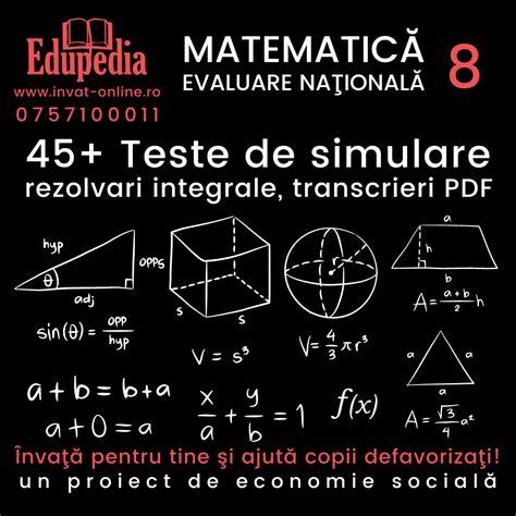 Teste De Matematica Pentru Evaluarea Nationala Clasa A Viii A