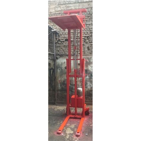 Electricity Mild Steel Manual Hydraulic Hand Stacker For Goods Lifting