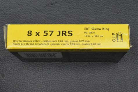 8x57 JRS Sellier Bellot 40 Patronen Sierra Game King 14 2g 220gr