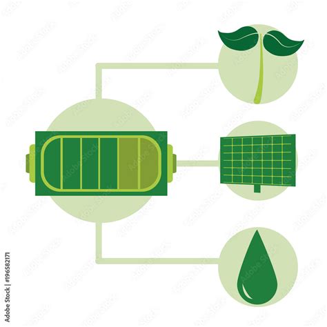 Green energy symbols Stock Vector | Adobe Stock