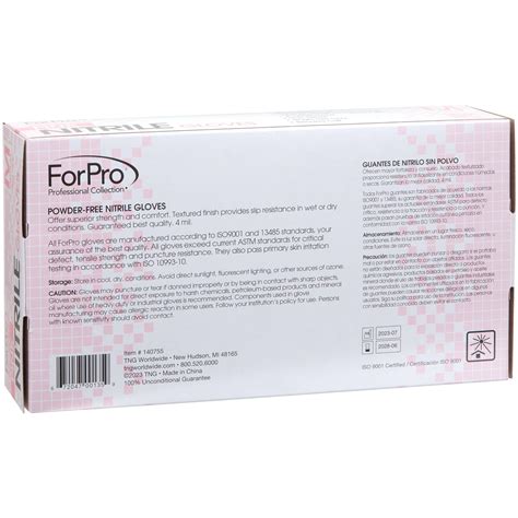 Snapklik ForPro Disposable Nitrile Gloves Chemical Resistant