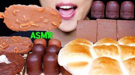 Asmr Magnum Ice Cream Smores Dip Chocolate Marshmallows Mukbang 매그넘