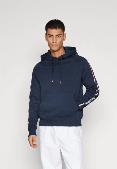 Tommy Hilfiger Mix Media Hooded Zip Thru Veste Légère Desert Sky