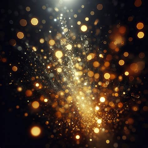 Fondo De Luz Bokeh Dorado Foto Premium