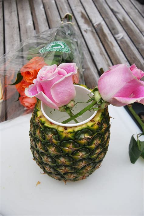 Easy DIY Fresh Pineapple Vase Showit Blog