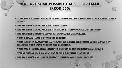 Ppt How To Fix Hotmail Error 550 Powerpoint Presentation Free