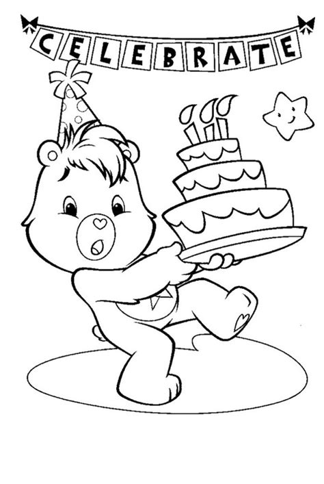 Printable Birthday Coloring Pages Idea Activity