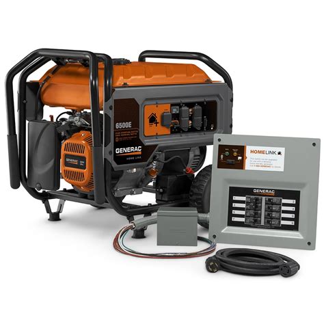 Generac HomeLink 6500-Running-Watt Gasoline Portable Generator at Lowes.com