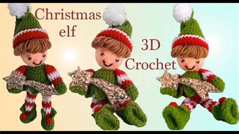 Como tejer a Crochet paso a paso duende elfo mágico en 3D tejido