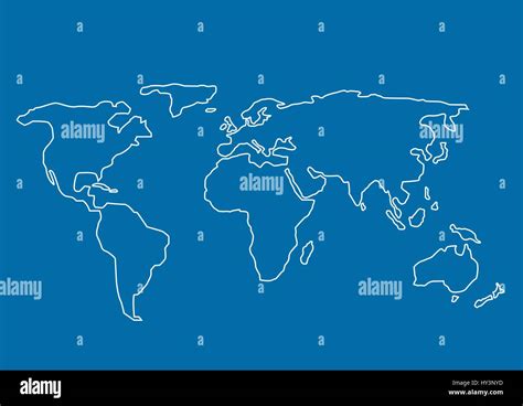 Mappa Del Mondo Della Terra Immagini Vettoriali Stock Alamy