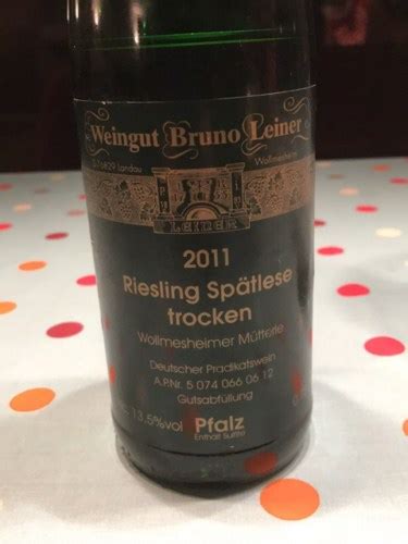 Bruno Leiner Wollmesheimer M Tterle Riesling Sp Tlese Trocken Vivino Us