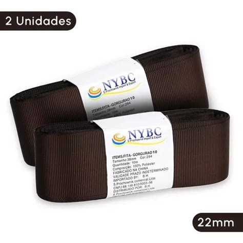 Cinta Grogr N En Rollo Nybc Fita Para La O De Gorgur O Marrom Liso Mm