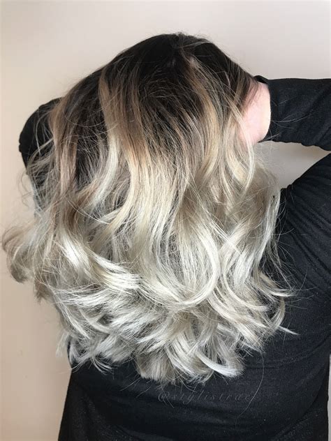 Icy Blonde Balayage Ombré