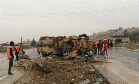 Hatay Da Askeri Ara Devrildi Asker Yaral G Ncel G Ndem Haberleri