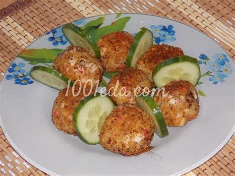 Картофельные котлеты с сыром и крабовыми палочками - 23 февраля от 1001 ЕДА