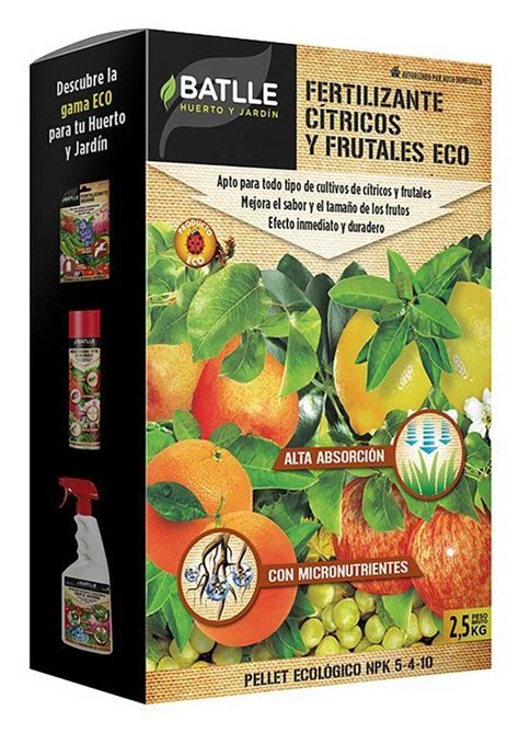 Fertilizante Cítricos y Frutales ECO Batlle 2 5kg Plantas y jardín