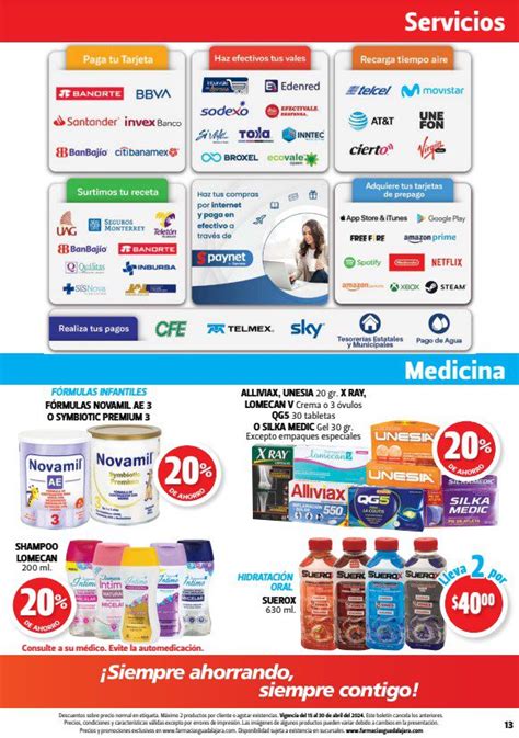 Folleto Farmacias Guadalajara Marat N Del Ahorro Al De Abril