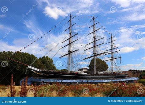 The Famous Cutty Sark Tea Clipper Ship Docked In Greenwich London