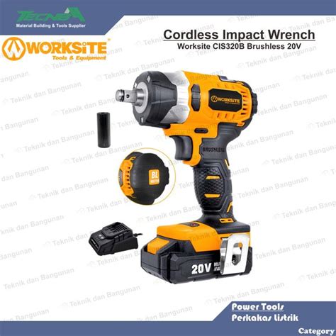 Jual Mesin Impact Wrench Cordless 20V 1 2 Worksite CIS320B Di Lapak