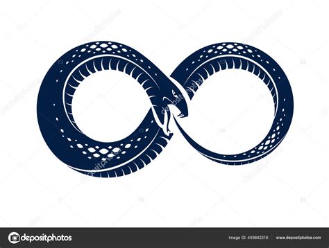 Ouroboros Serpiente Forma Símbolo Infinito Ciclo Interminable Vida