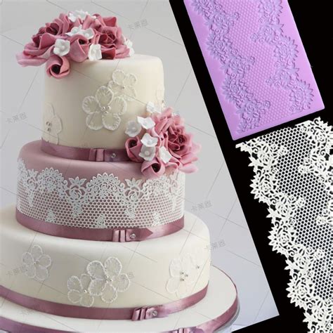 3d Lace Silicone Fondant Mat Mold Cake Decorating Sugarcraft Baking