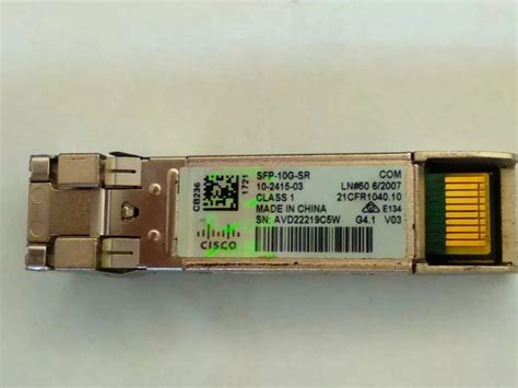 80W Cisco Original SFP 10G SR S Optical Transceiver, 60Hz at ₹ 12500 ...