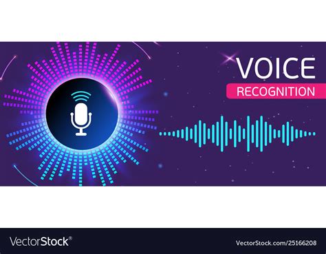 Bright Banner For Voice And Sound Recording Vector Image