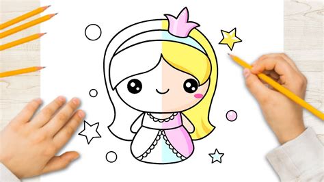 Como Desenhar Uma Princesa Muito Linda E Fofa Passo A Passo Youtube