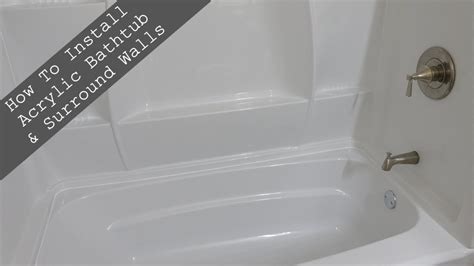 How To Install Acrylic Bathtub And Surround Walls Part 6 YouTube