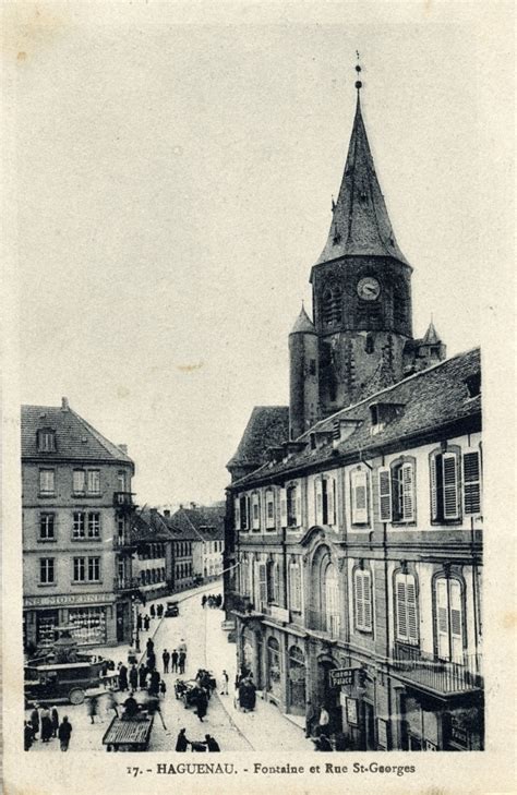 Haguenau Commune De Haguenau Eglise St Georges Et Fontaine Aux