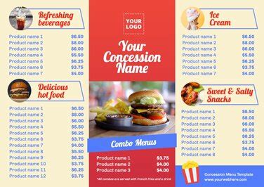 Customize a Concession Stand Banner Template