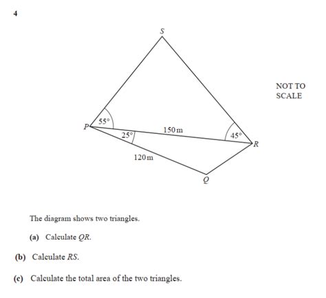 Solved The Diagram Shows Two Triangles A Calculate QR Chegg