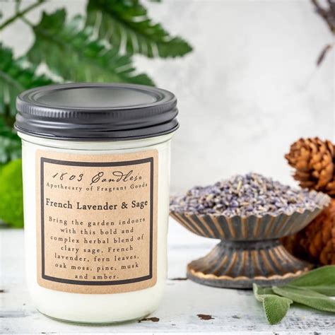 Spring 1803 French Lavender And Sage Candle Nana S Farmhouse Nana S Farmhouse