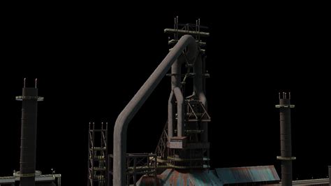 Blast Furnace 3d Model Cgtrader