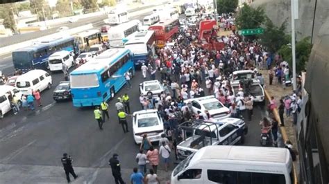 Video Caos Vial Por Manifestantes En Autopista M Xico Pachuca N