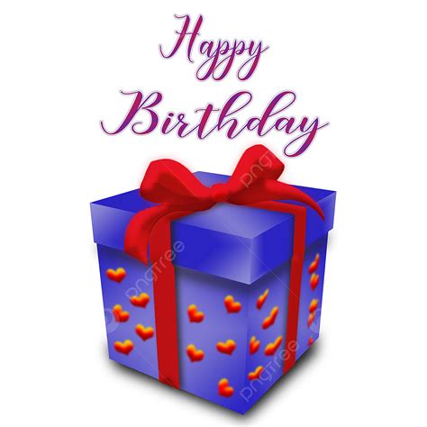 Birthday Gift Box Clipart PNG Images, Happy Birthday Birthday Gift ...