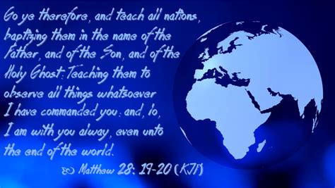 Matthew 2819 20go And Teach Wellspring Christian Ministries