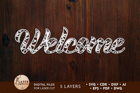 Laser Cut Files Welcome Laser Cutting Lettering Laser Etsy