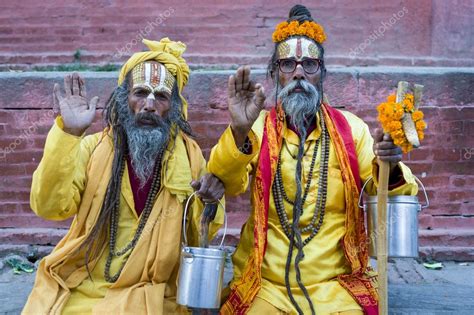 Ascetic Monks In Kathmandu Stock Editorial Photo © Jacekkadaj 12261734