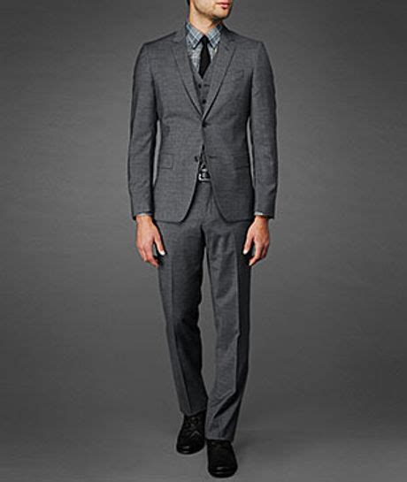 John Varvatos Austin Slim Fit Suit In Gray For Men Grey Lyst