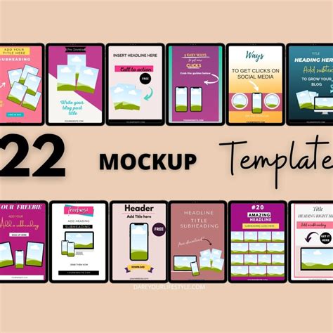 22 Canva Mockup Templates For Entrepreneurs Stunning Dare Your